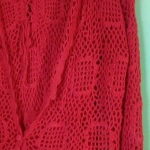 Hand crochet two piece dress never  worn.  Size me